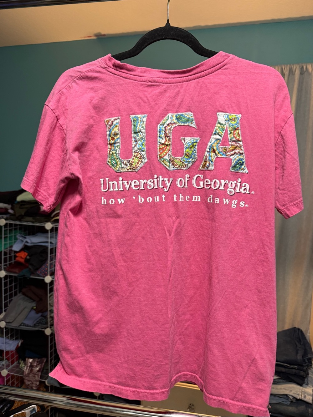 UGA Pink Short-Sleeve Logo T-Shirt